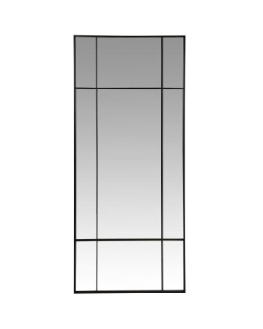 Miroir en métal noir 70x170