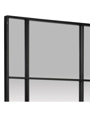 Miroir en métal noir 50x110