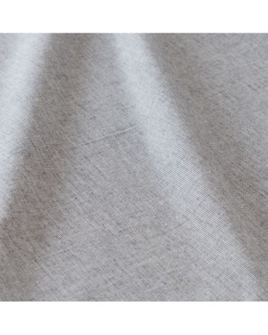 Nappe en coton gris chiné 130x130