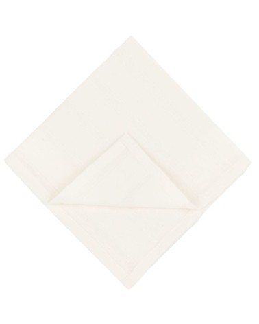 Serviettes en coton à rayures blanches 40x40 (x4)