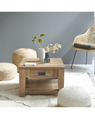 Table basse en teck recyclé massif