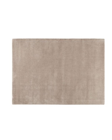 Tapis à poils courts en laine taupe clair 250 x 350 cm SOFT