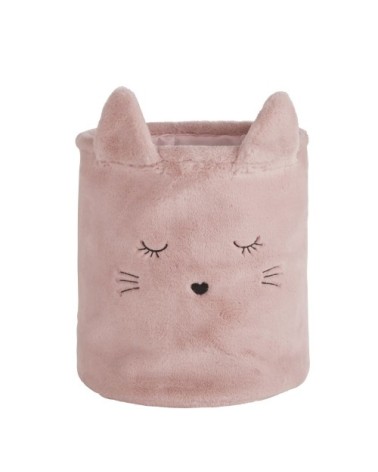 Panier chat rose et doré