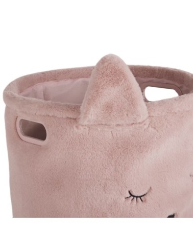 Panier chat rose et doré