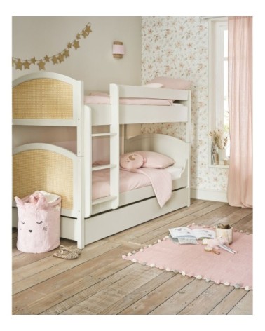 Panier chat rose et doré