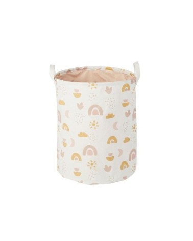 Sac de rangement bébé rose et orange à motifs