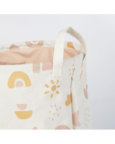 Sac de rangement bébé rose et orange à motifs