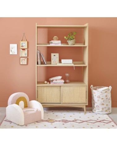 Sac de rangement bébé rose et orange à motifs