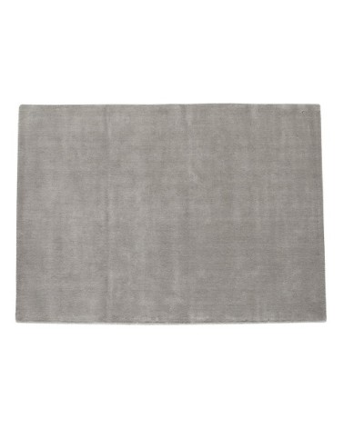 Tapis à poils courts en laine gris 250 x 350 cm SOFT