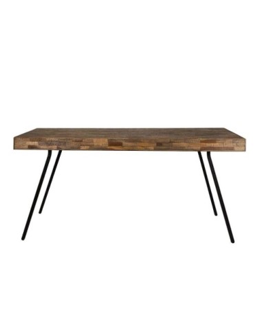 Table repas bois et acier L160