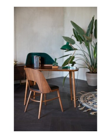 Chaise de repas en bois foncé