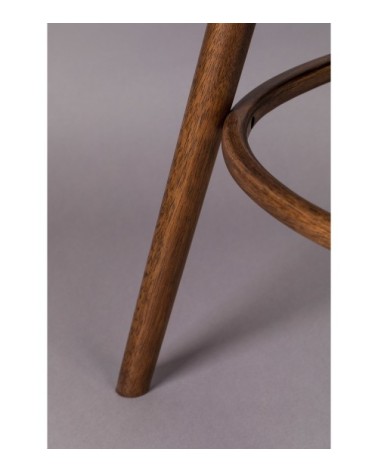 Chaise de repas en bois foncé