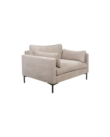 Fauteuil en tissu beige