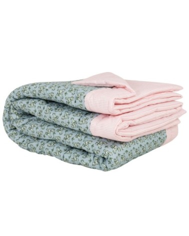 Boutis BRAI x Maisons du Monde en coton motifs à rayures et tigres multicolores 210x160