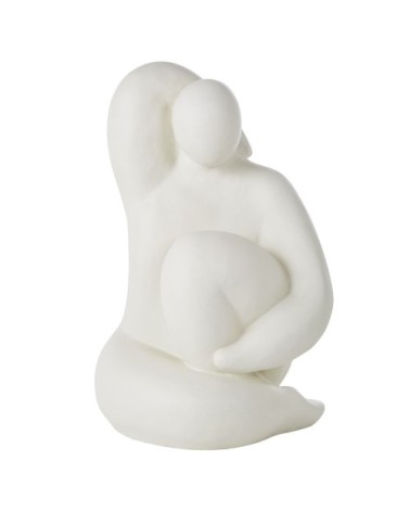 Statue femme assise blanche H53