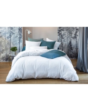 Housse de couette 240x220 en gaze de coton blanc