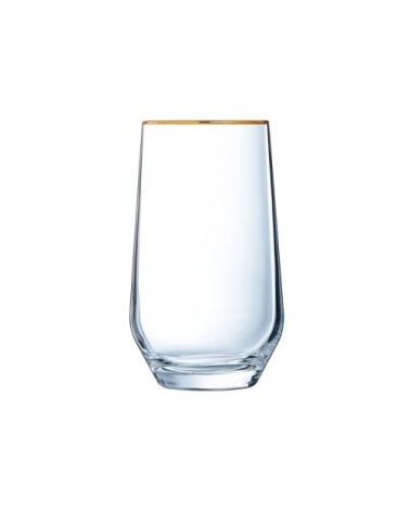 Verre forme haute bord or 40cl - Lot de 4