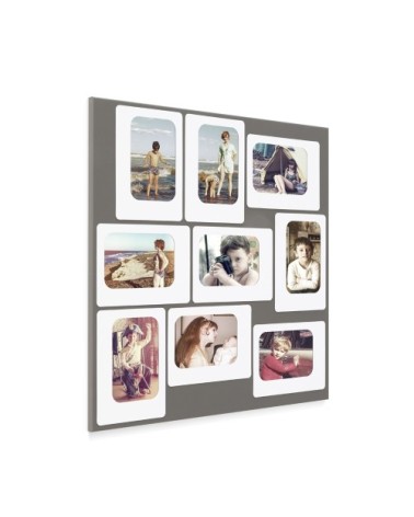 Pèle mèle magnétique gris 45x45cm