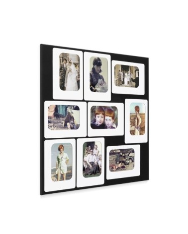 Pèle mèle magnétique noir 45x45cm