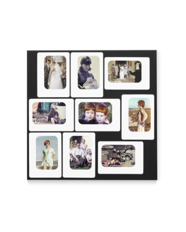 Pèle mèle magnétique noir 45x45cm