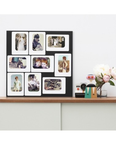 Pèle mèle magnétique noir 45x45cm