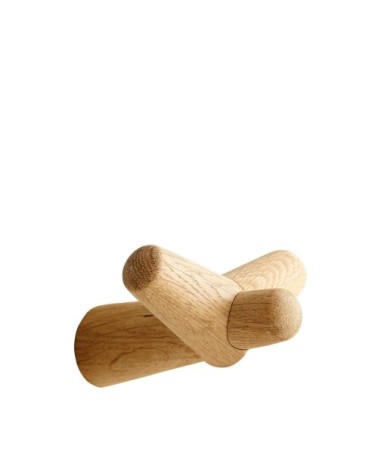 Patère nature en bois de chêne