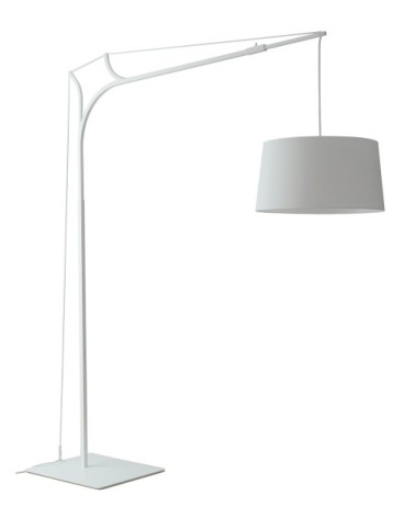 Lampadaire variateur d'intensité blanc H220cm