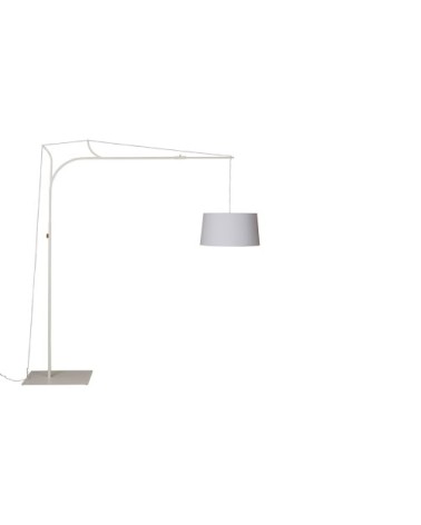 Lampadaire variateur d'intensité blanc H220cm