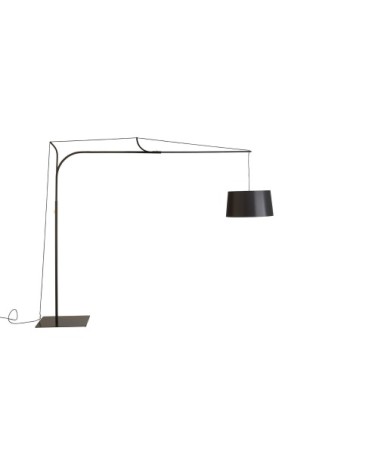 Lampadaire variateur d'intensité noir H220cm