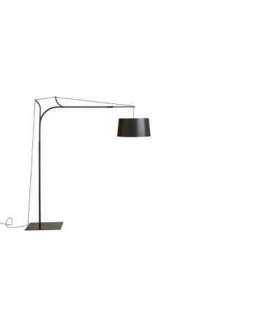 Lampadaire variateur d'intensité noir H220cm