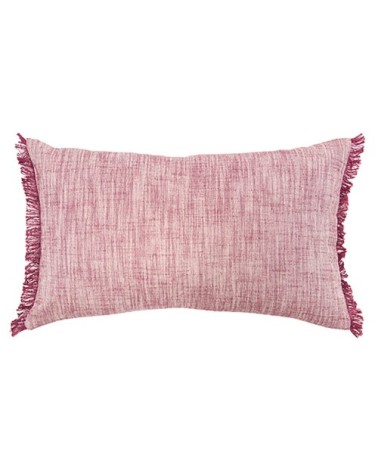 Coussin  en coton lie de vin 30 x 50