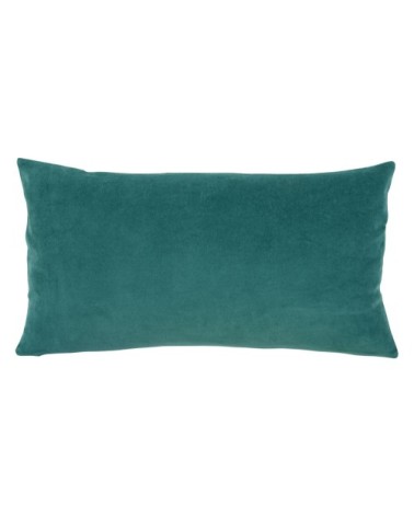 Coussin  en coton vert de gris 30 x 50
