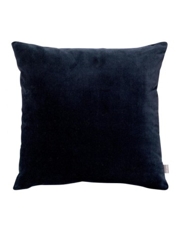 Coussin uni  en coton cobalt 45 x 45