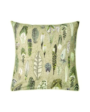 Taie d'oreiller imprimée en coton beige 65x65