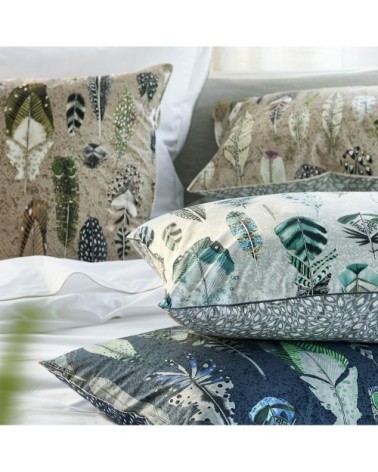 Housse de couette imprimée en coton beige 140x200