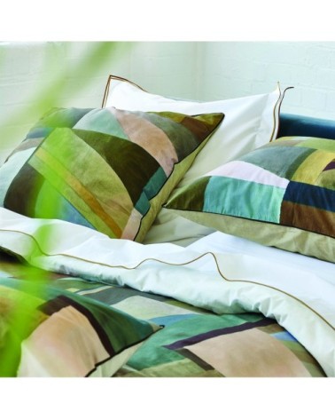 Housse de couette imprimée en coton marron 200x200