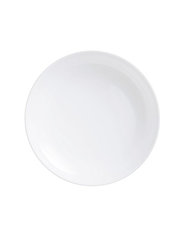 Plat en verre blanc ultra résistant D22cm