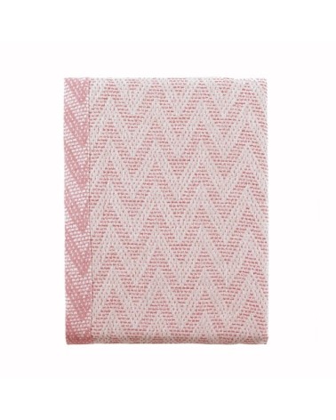 Couvre-lit en lin et coton rouge 260x240