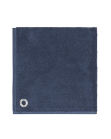 Lot de 3 torchons carrés avec illet  indigo 50x50 cm