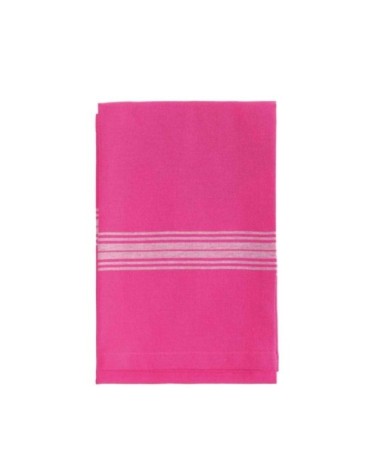 Lot de 3 torchons coton  rose indien 50x70 cm