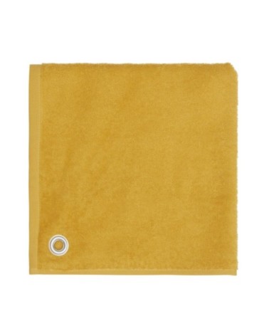 Lot de 3 torchons carrés avec illet  safran 50x50 cm