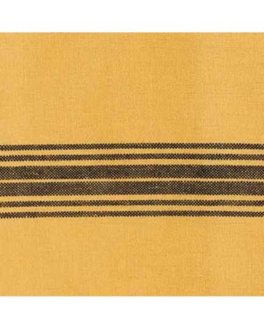 Lot de 3 torchons coton  safran 50x70 cm