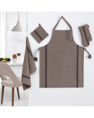 Lot de 3 torchons coton  greige 50x70 cm