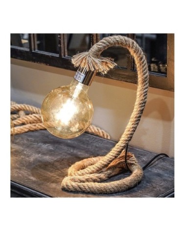 Lampe à poser corde H39cm