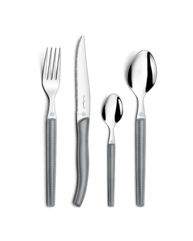 Coffret ménagère 24 couverts gris