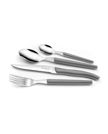 Coffret ménagère 24 couverts gris