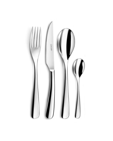 Ménagère 24 couverts acier inox finition poli-miroir