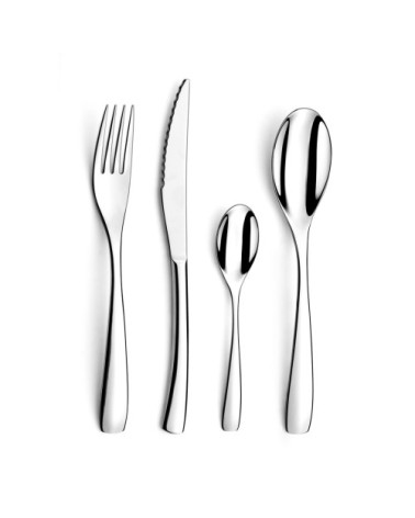 Ménagère 24 couverts en acier inox finition brillante