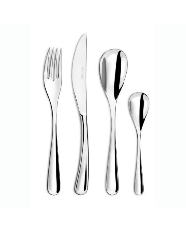 Ménagère 24 couverts en acier inox finition poli-miroir