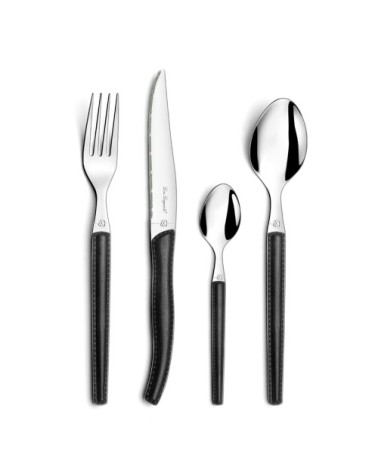 Ménagère 24 couverts noirs